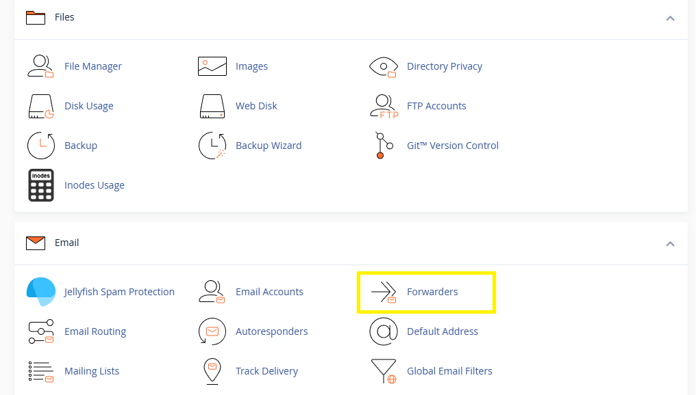Free Email Forwarders in CPanel